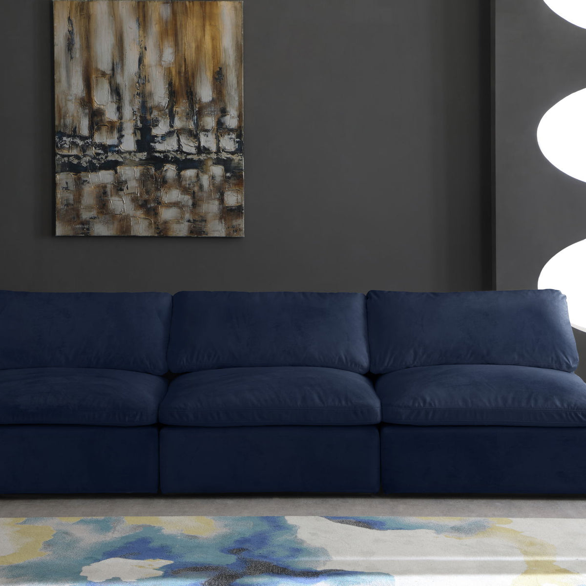 Cozy - Modular Armless 3 Seat Sofa