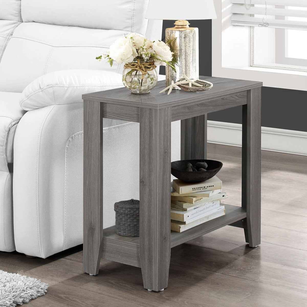 Accent Table, Side Transitional, Elegant Design