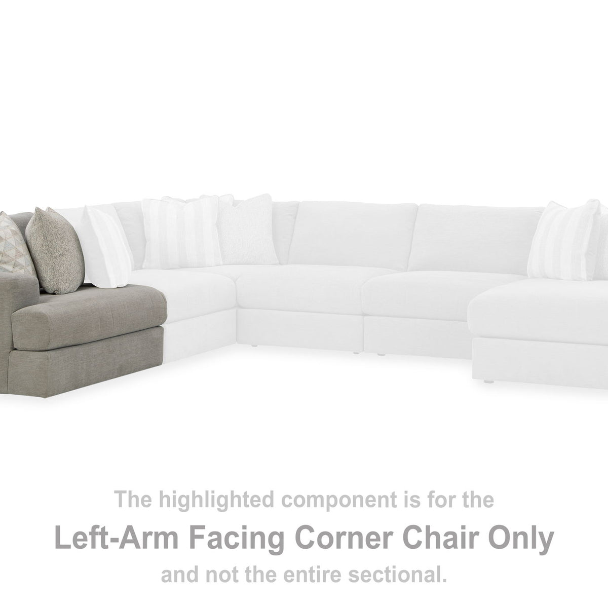 Avaliyah - Laf Corner Chair - Ash