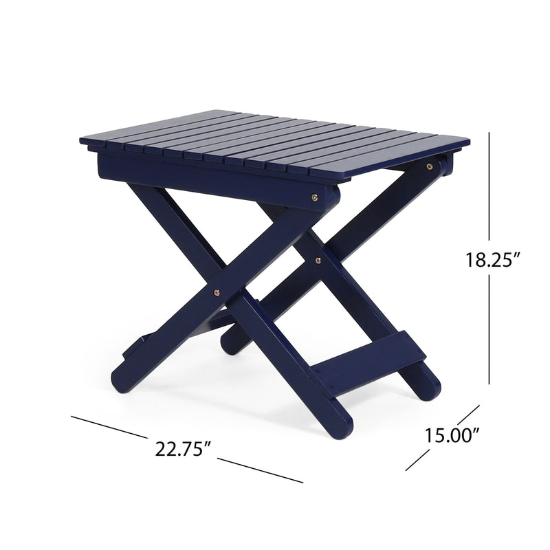 Outdoor Folding Wooden Side Table