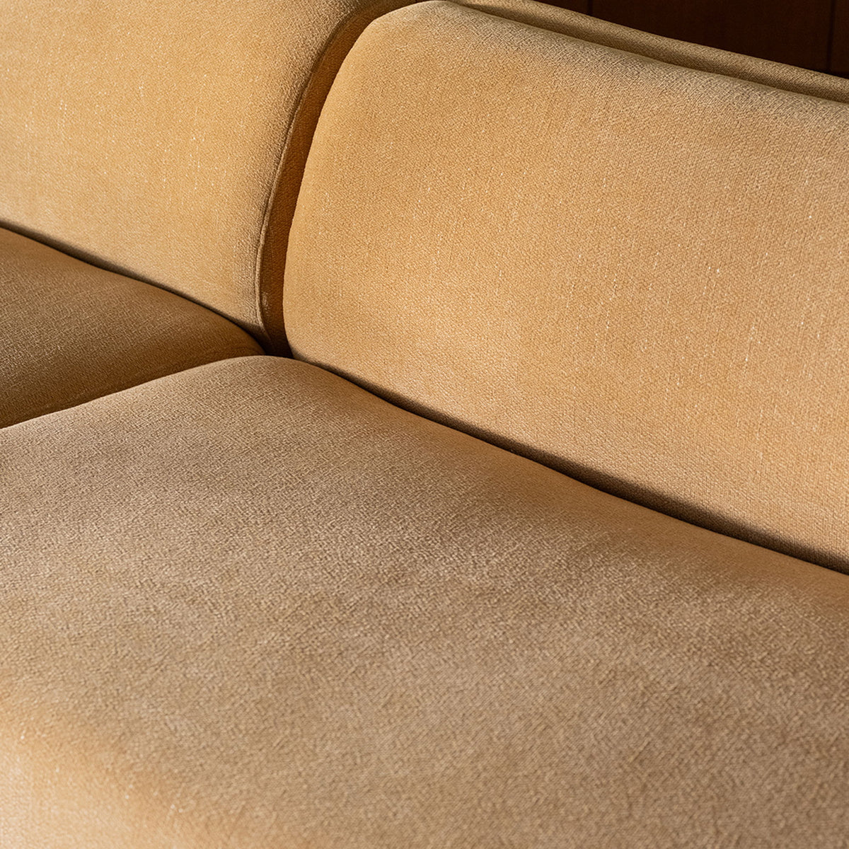 Naomi - 2 Piece Convex Modular Sectional - Golden Yellow