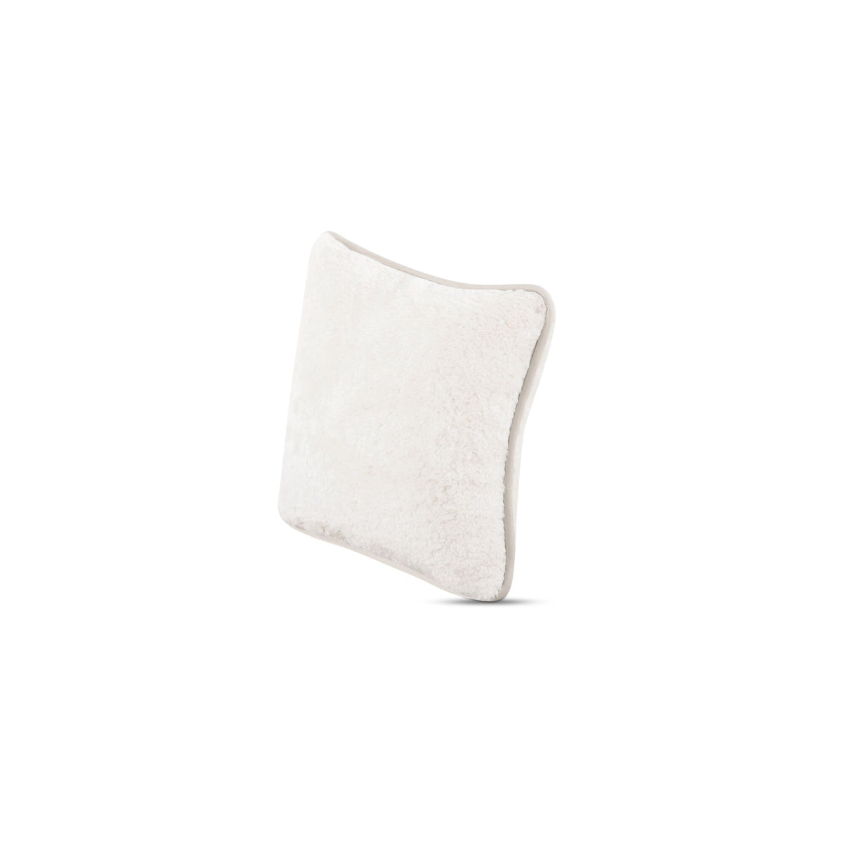 Carr - 25" Cushion - Faux Fur Cream