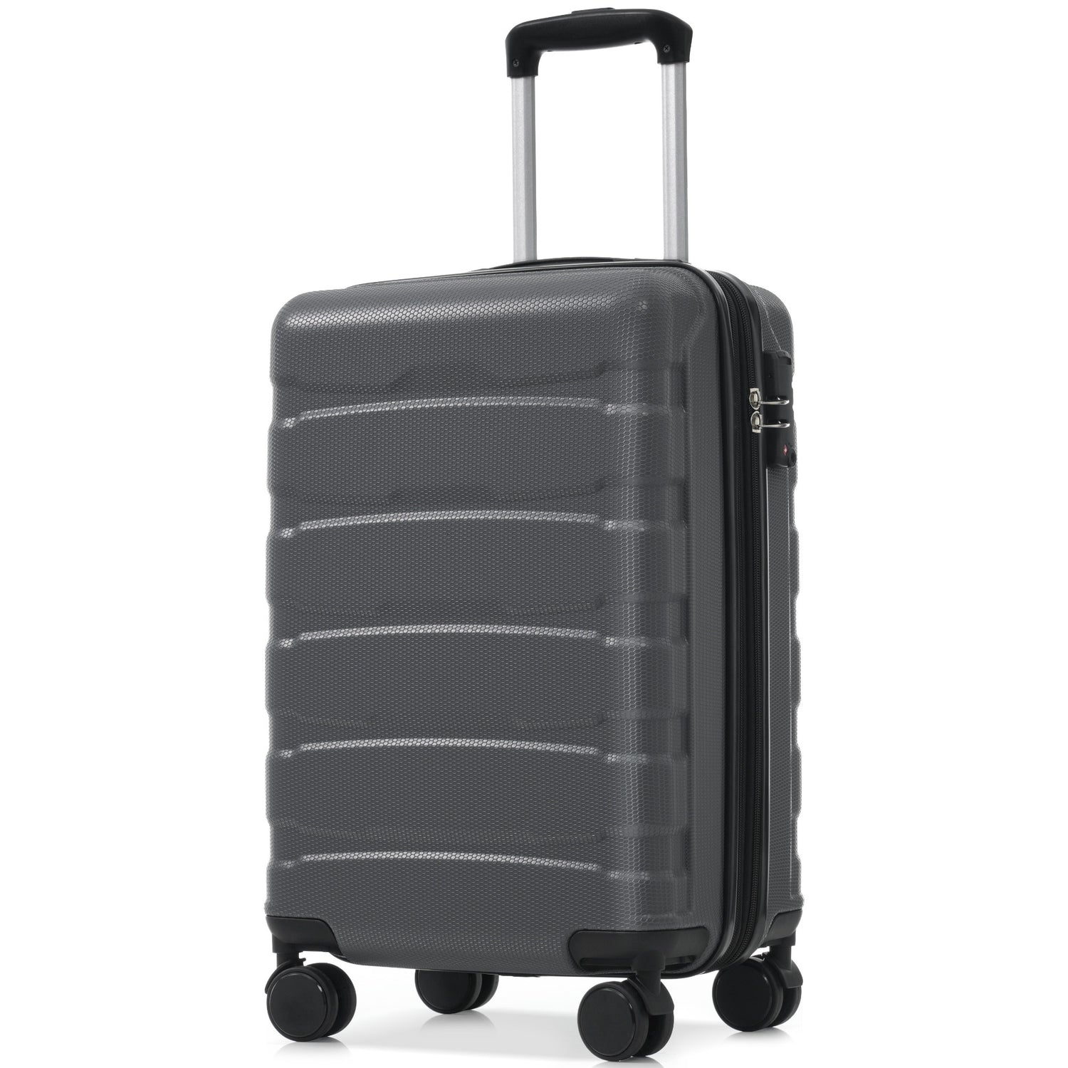 20 Inch Hardshell ABS Carry on Luggage, Durable Expandable Travel Suitcase with Spinner Wheels, TSA Lock