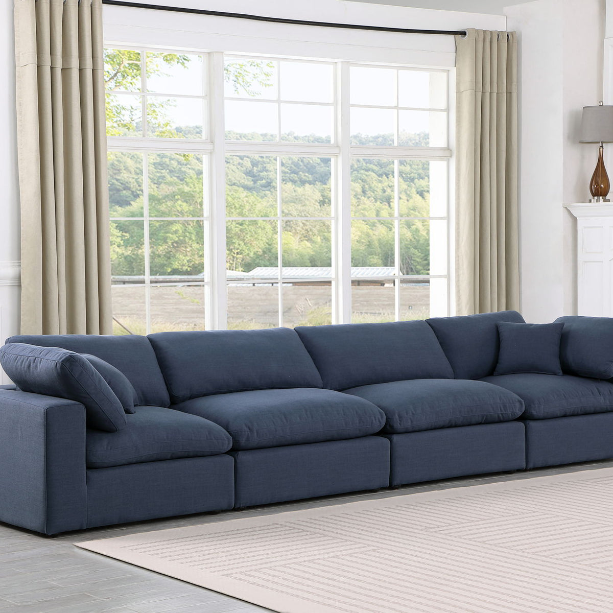 Comfy - Linen Modular Sofa 4 Seats
