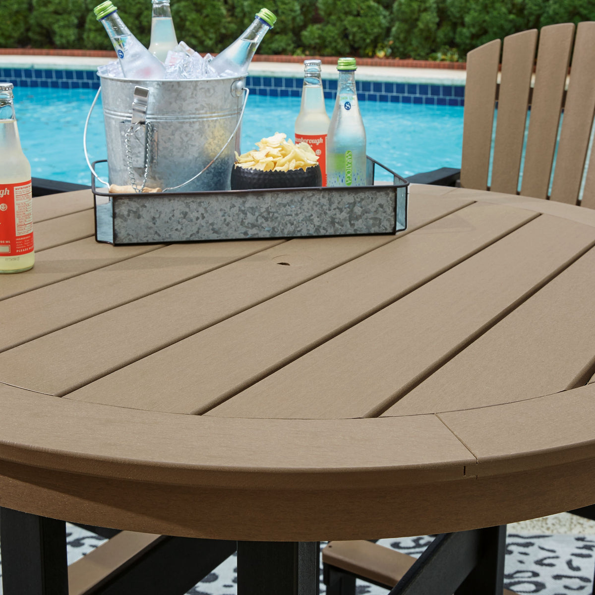 Fairen Trail - Black / Driftwood - 5 Pc. - Dining Set with 4 Chairs