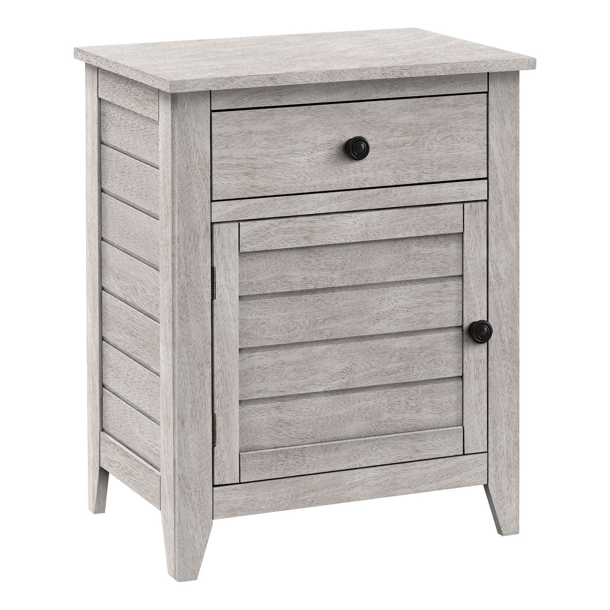 Accent Nightstand, Storage Drawer, Transitional