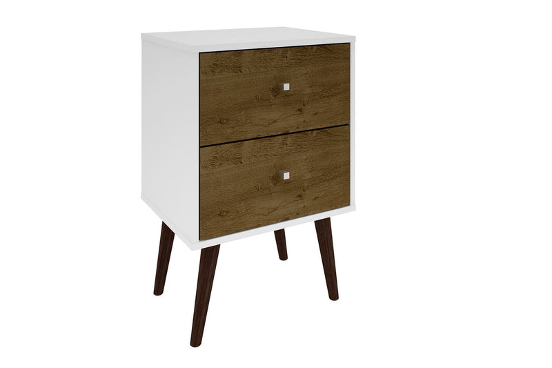 Manhattan Liberty - Nightstand Wtth White Frame