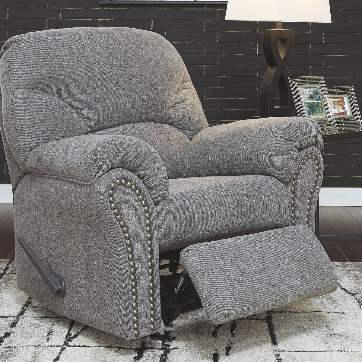 Allmaxx - Pewter - Rocker Recliner