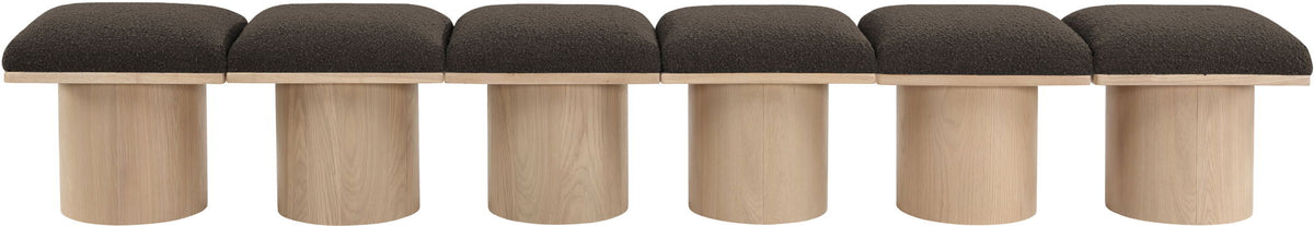 Pavilion - 6 Piece Modular Bench With Natural Base