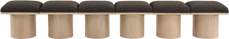 Pavilion - 6 Piece Modular Bench With Natural Base