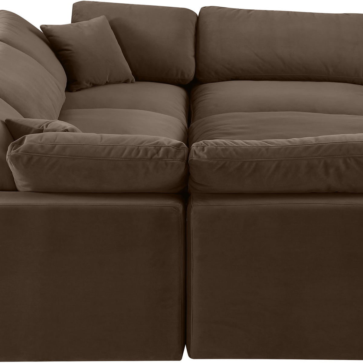 Comfy - 6 Piece Velvet Sectional