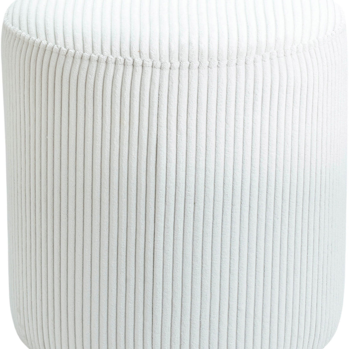 Roy - Round Microsuede Ottoman / Stool