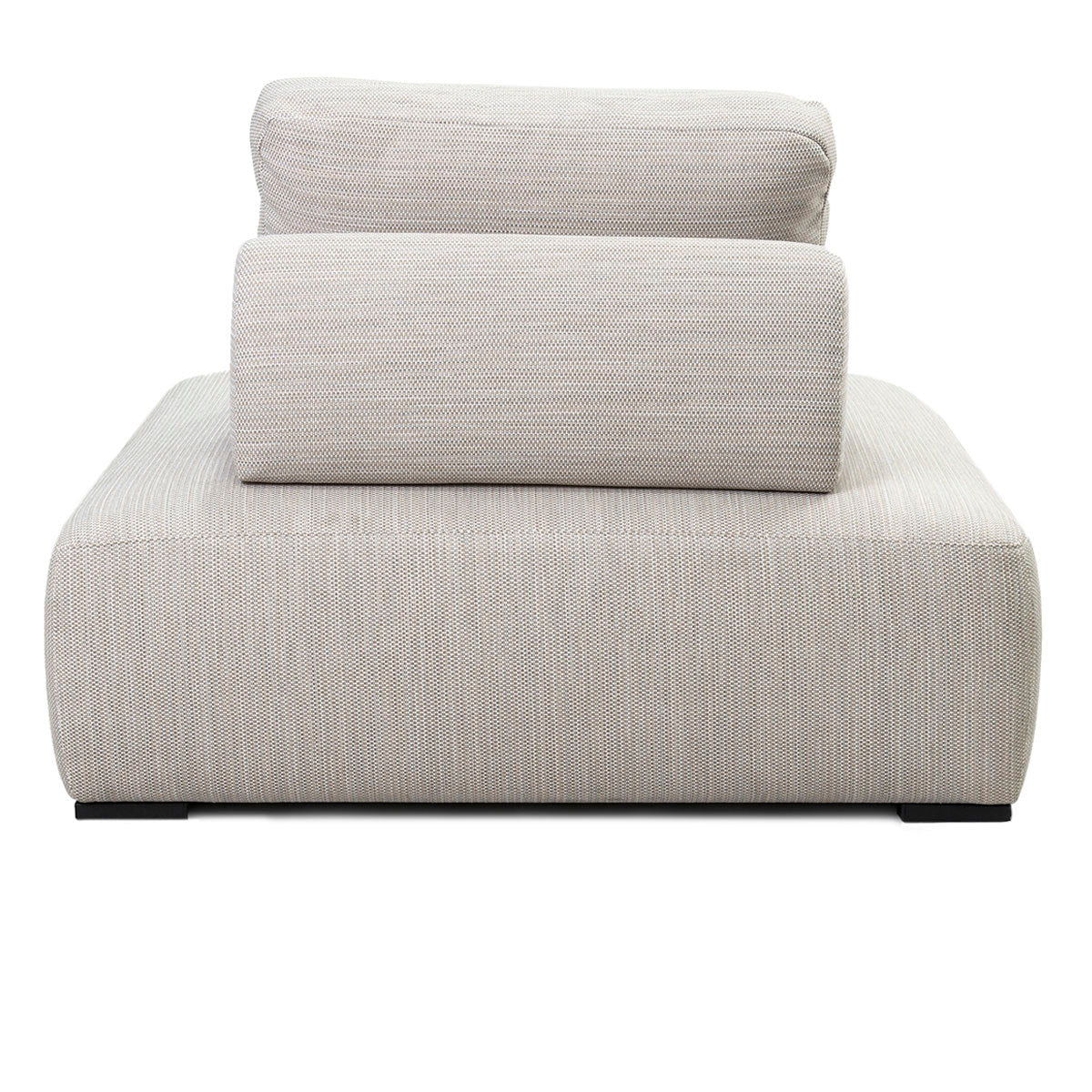 Nico - Outdoor Square Lounge Chair - Light Gray