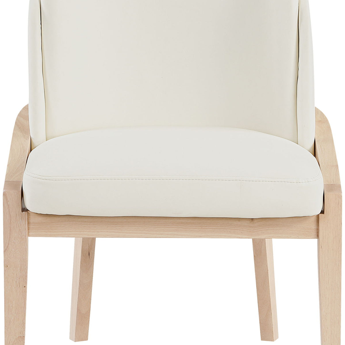 Navo - Faux Leather Upholstered Dining Chair - Natural Base