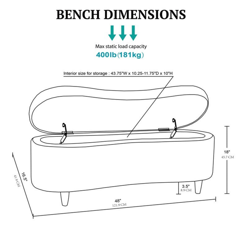 Flip Top Storage Bench
