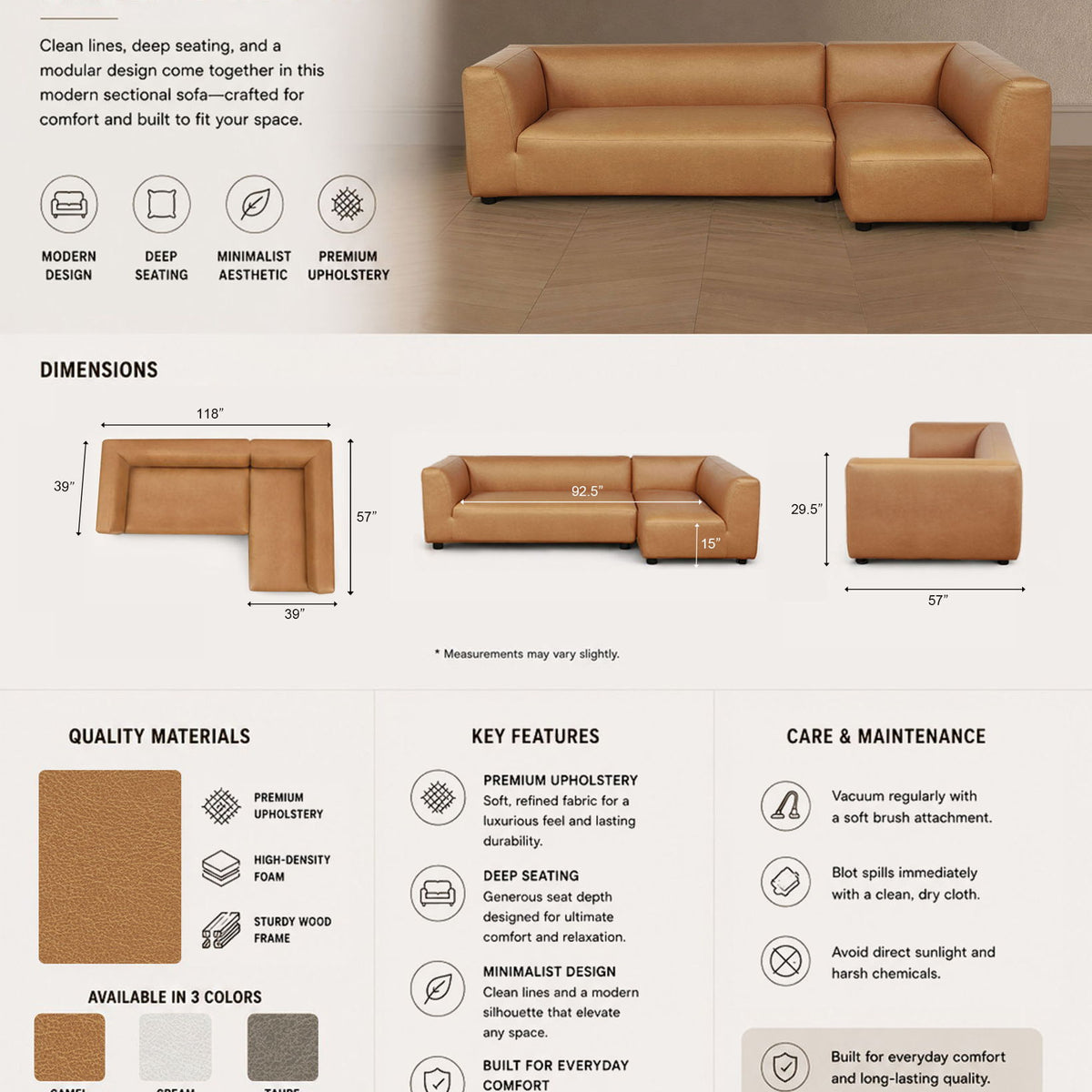 Manhattan Lukas - Sectional Sofa