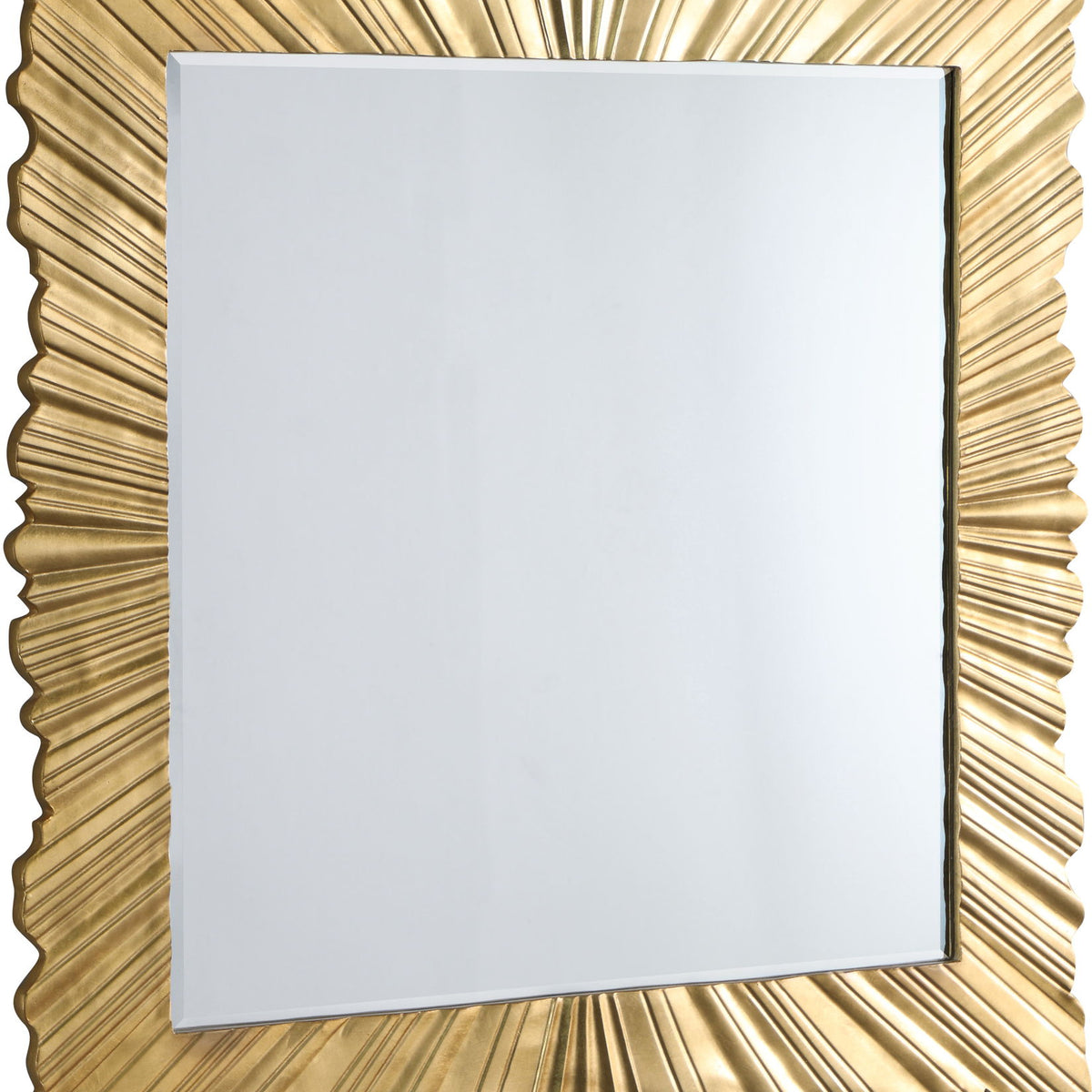 Golda - Leaf Mirror - Gold