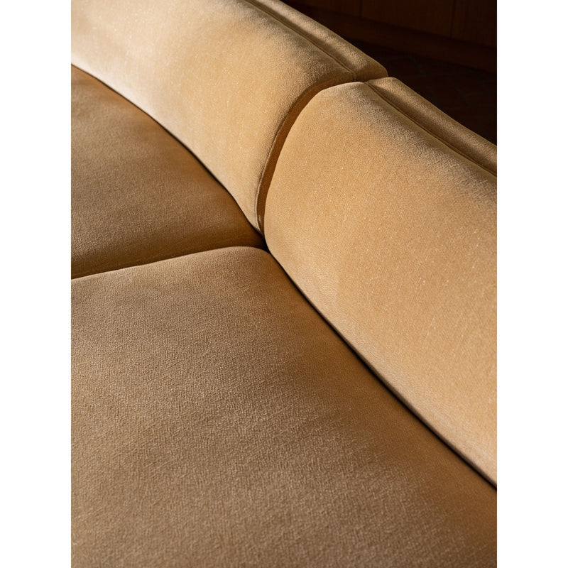 Naomi - 2 Piece Convex Modular Sectional - Golden Yellow