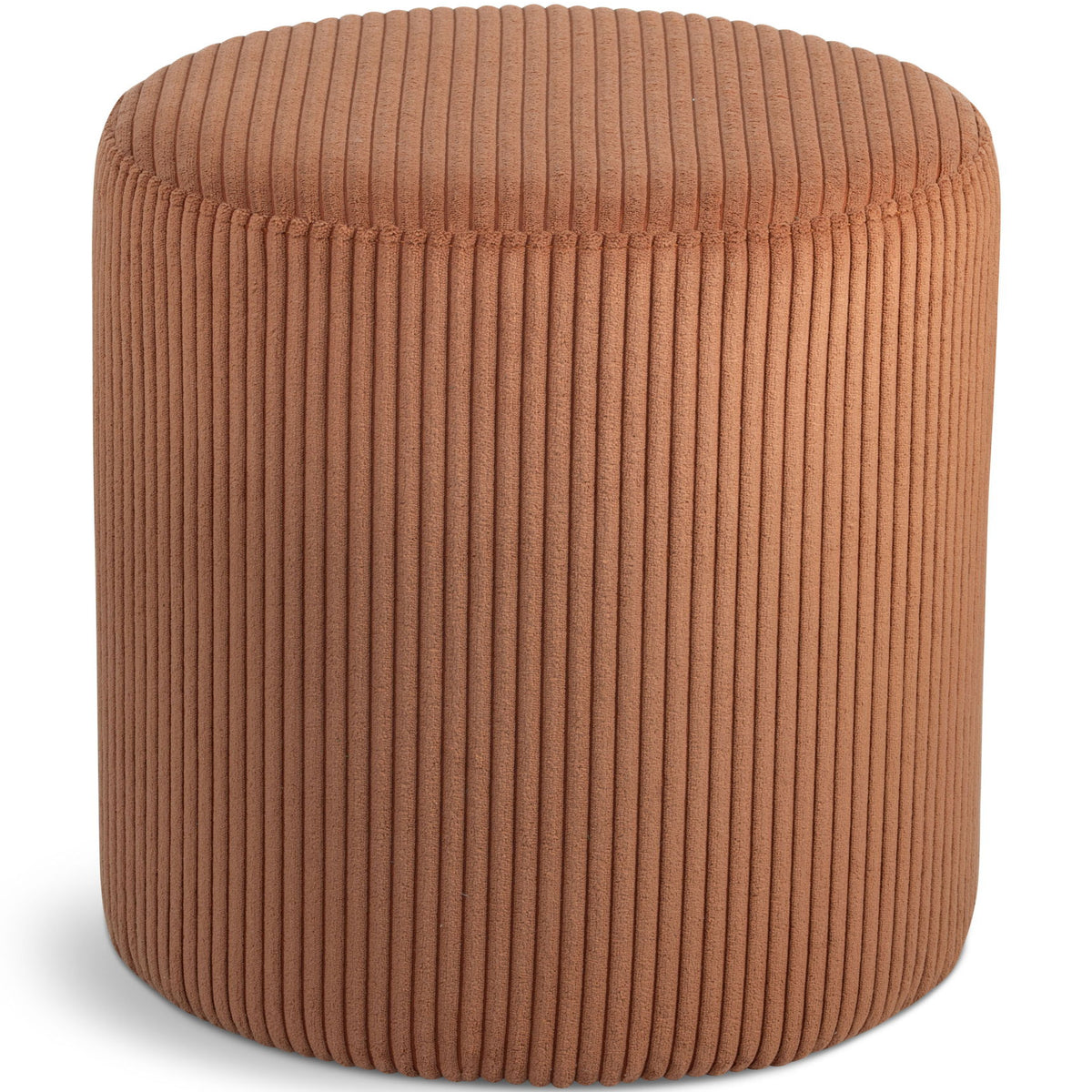 Roy - Round Microsuede Ottoman / Stool