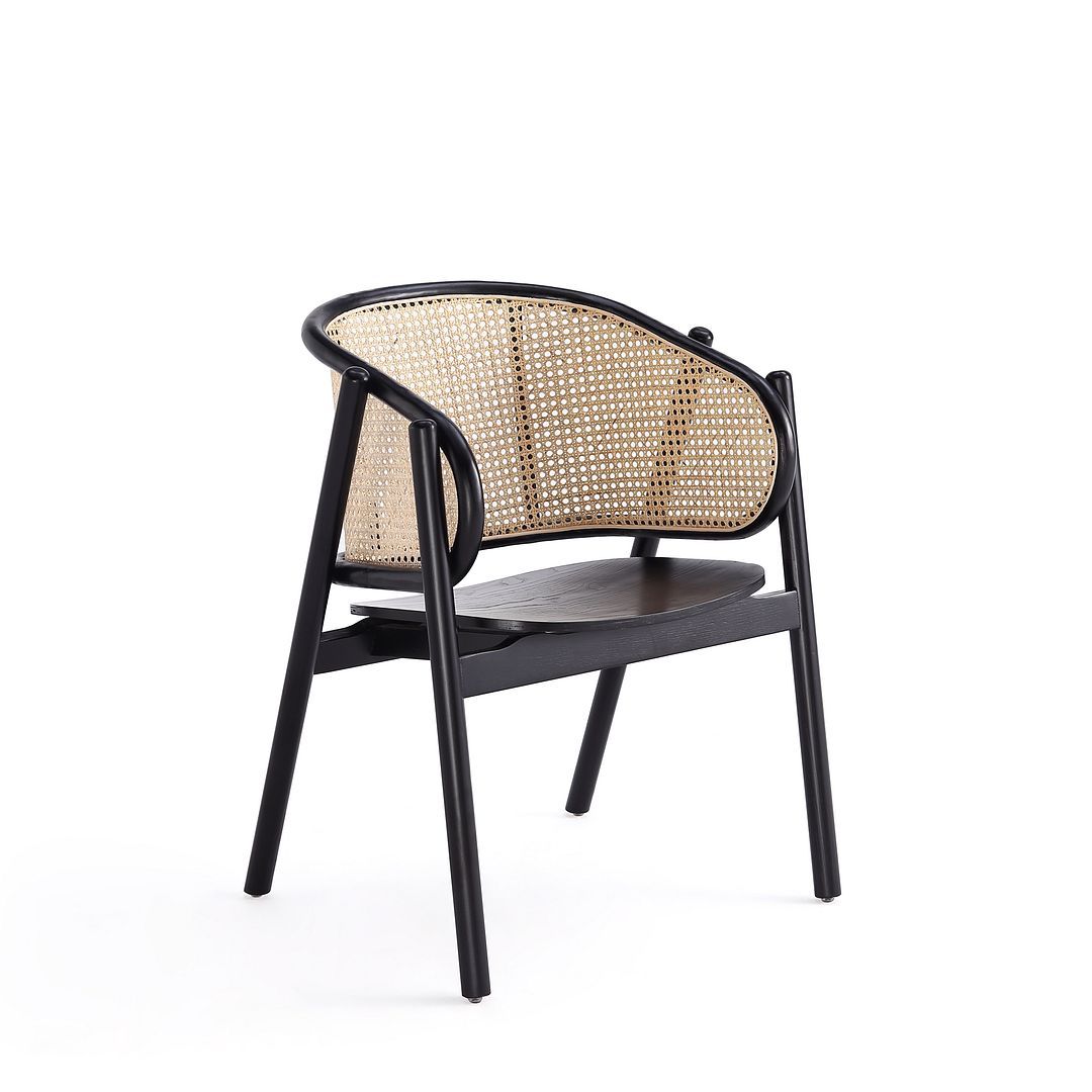 Versailles - Accent Armchair - Black And Natural
