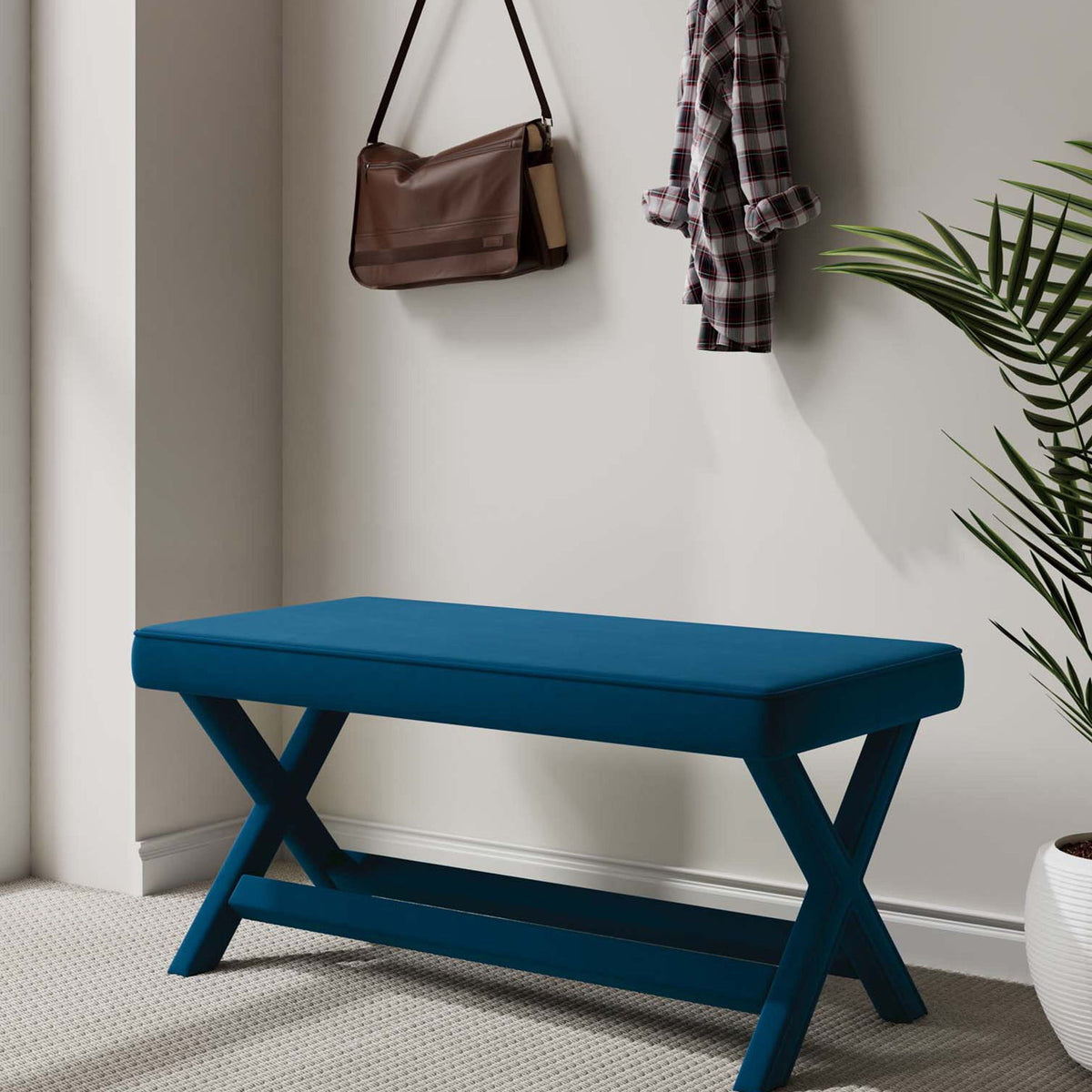 Manhattan Abigail - Velvet Accent Bench