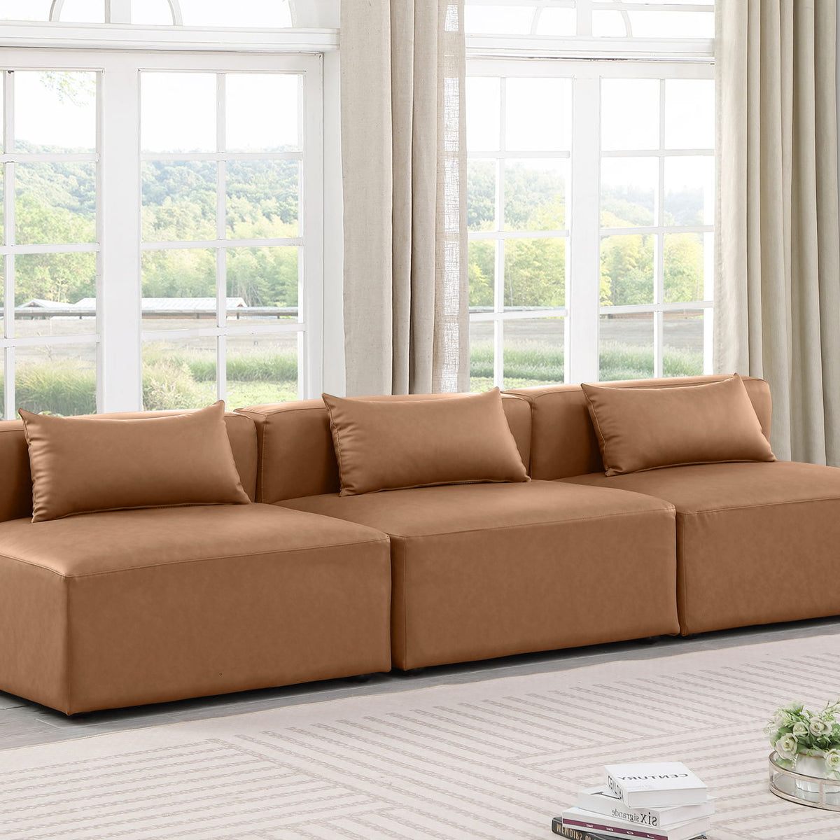 Cube - Modular 3 Seat Armless Sofa