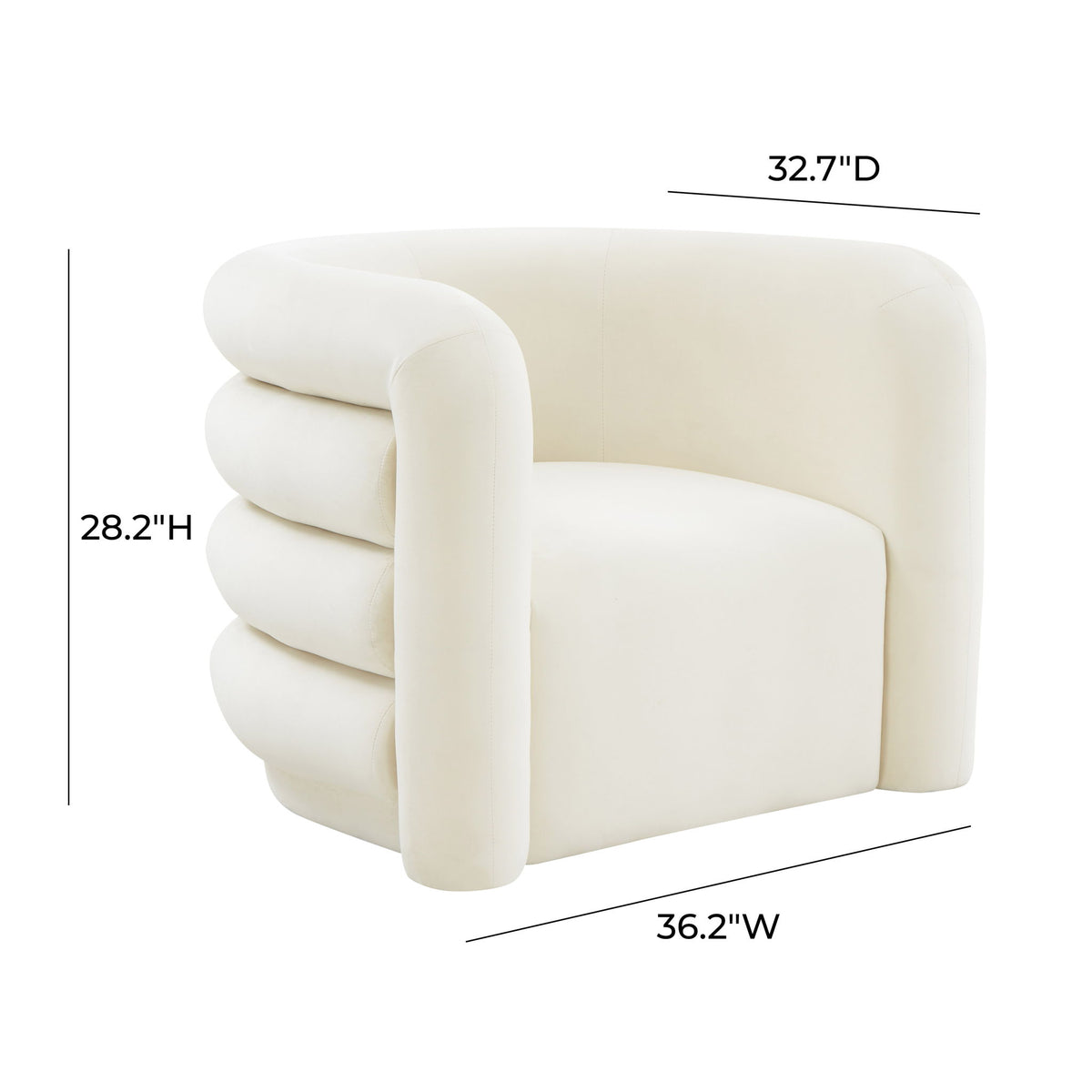 Curves - Velvet Lounge Chair