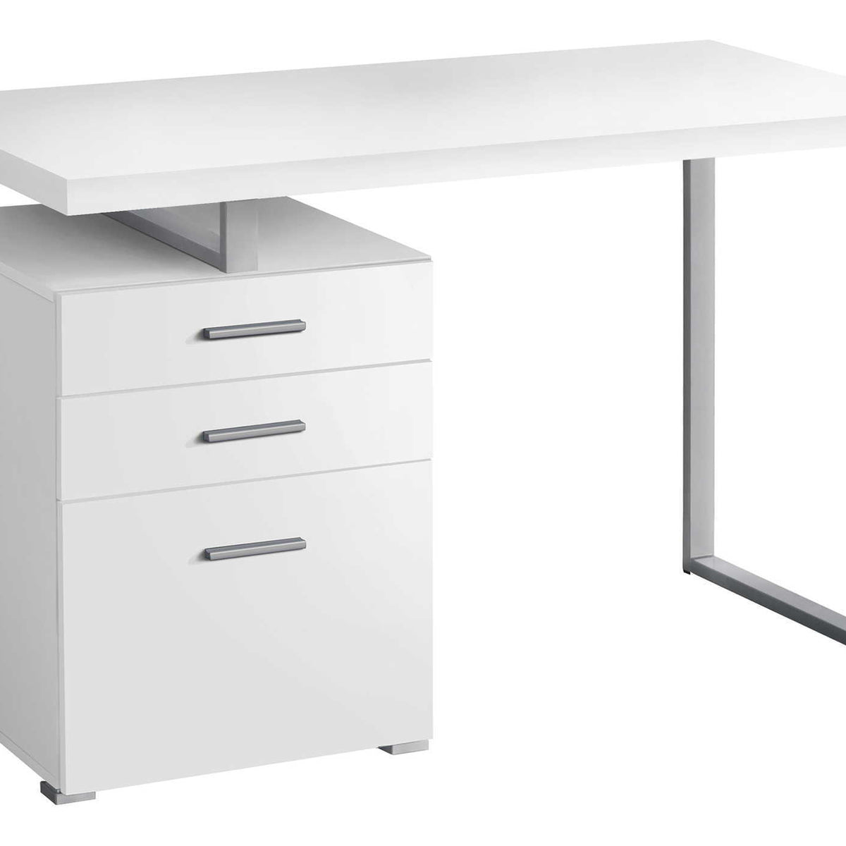Computer Desk Left Right Set-Up Storage Drawers For Home Office