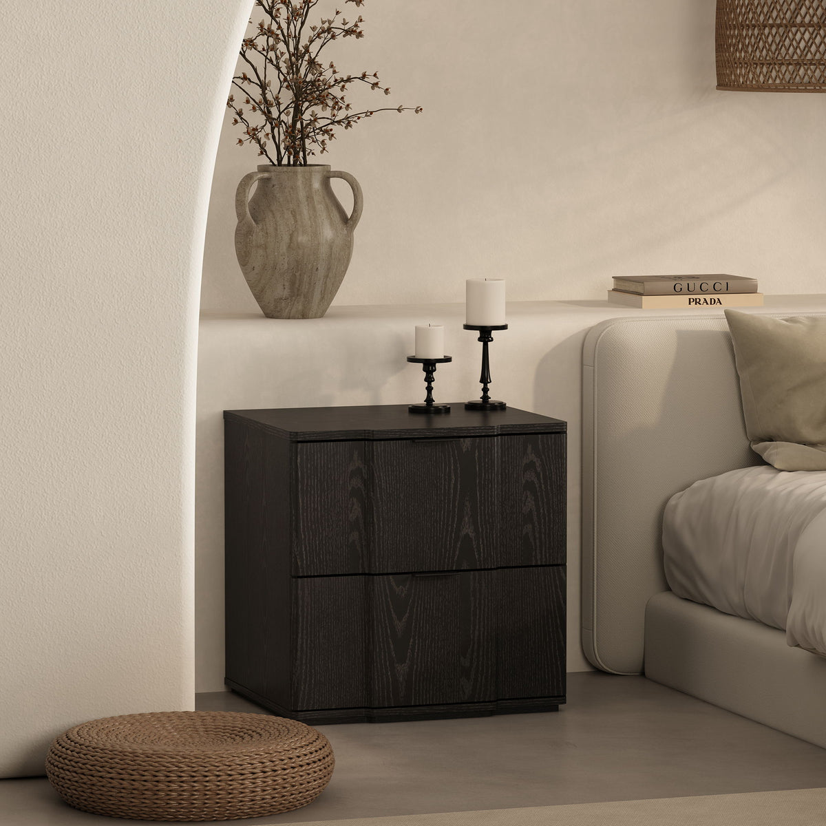 Manhattan Clive - 2-Drawer Nightstand