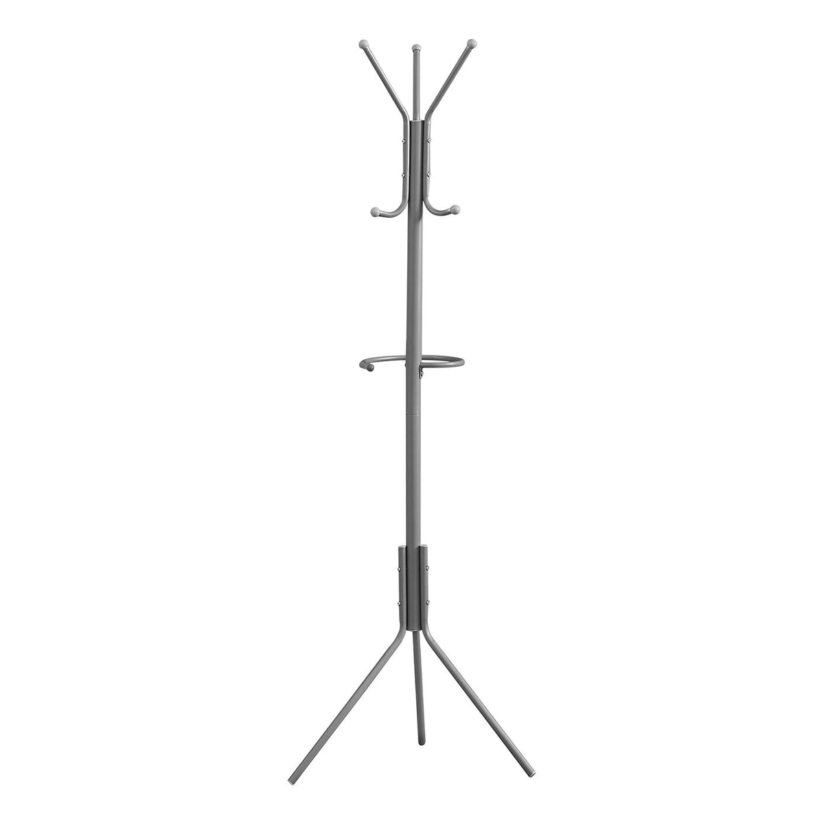 Coat Rack, Hall Tree, Free Standing, Hanging Bar, 6 Hooks, Entryway, Contemporary & Modern