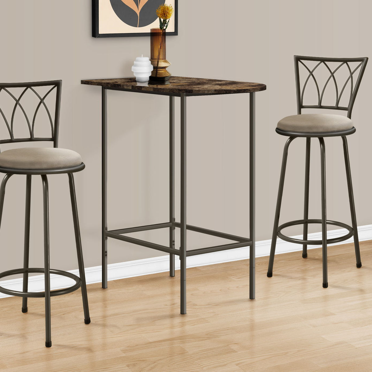 Home Bar Table With Bar Height Small Rectangular For Kitchen