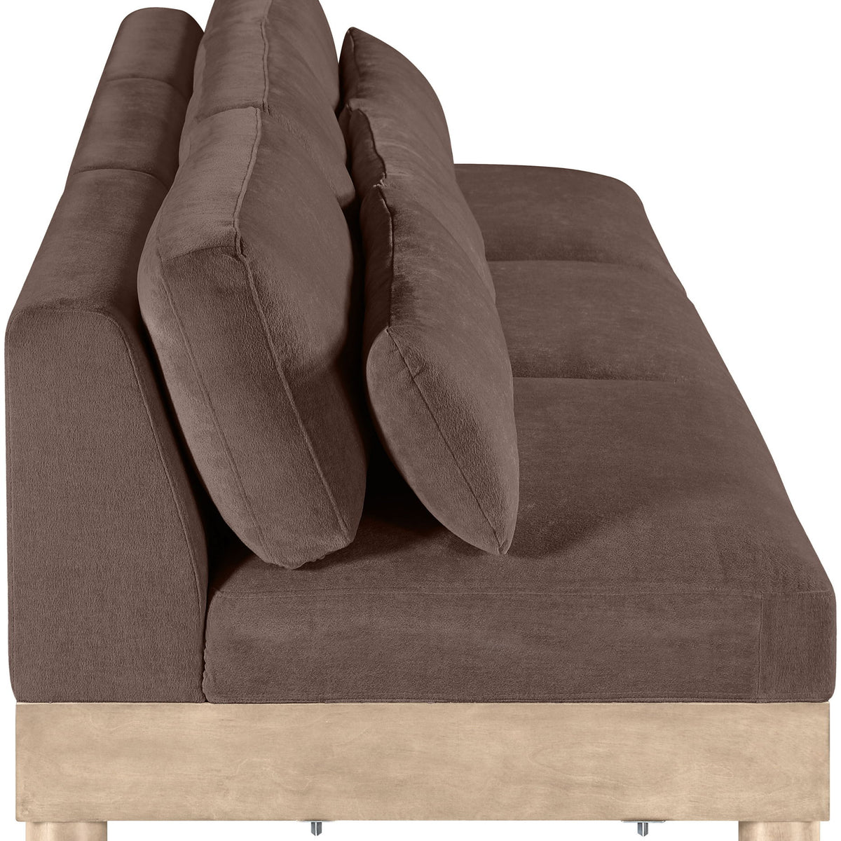 Turin - Chenille Fabric Upholstered Modular Sectional - Brown
