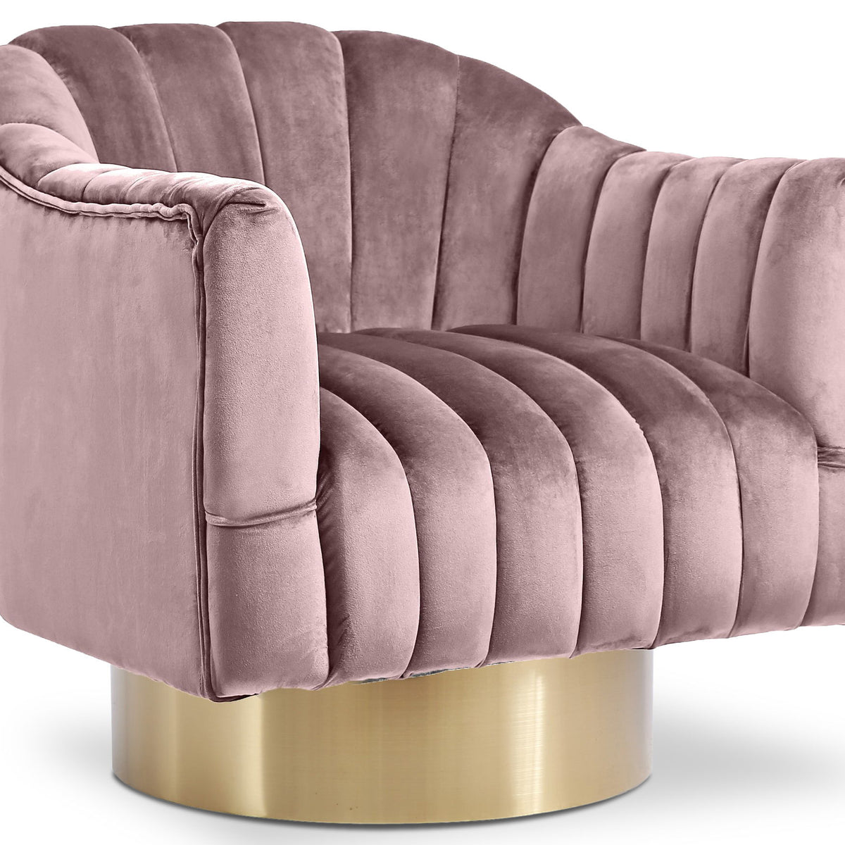 Farrah - Accent Chair with Gold Base