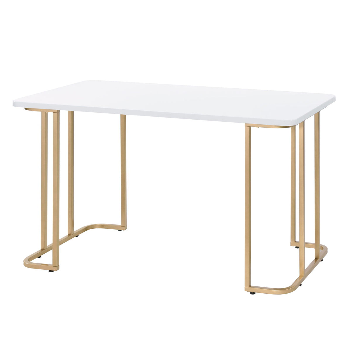 Estie - Writing Desk - White / Gold