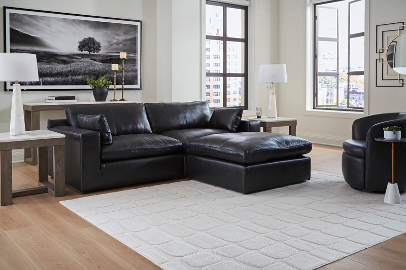 Ashley Furniture Emilia Genuine Leather Cloud Sectional
