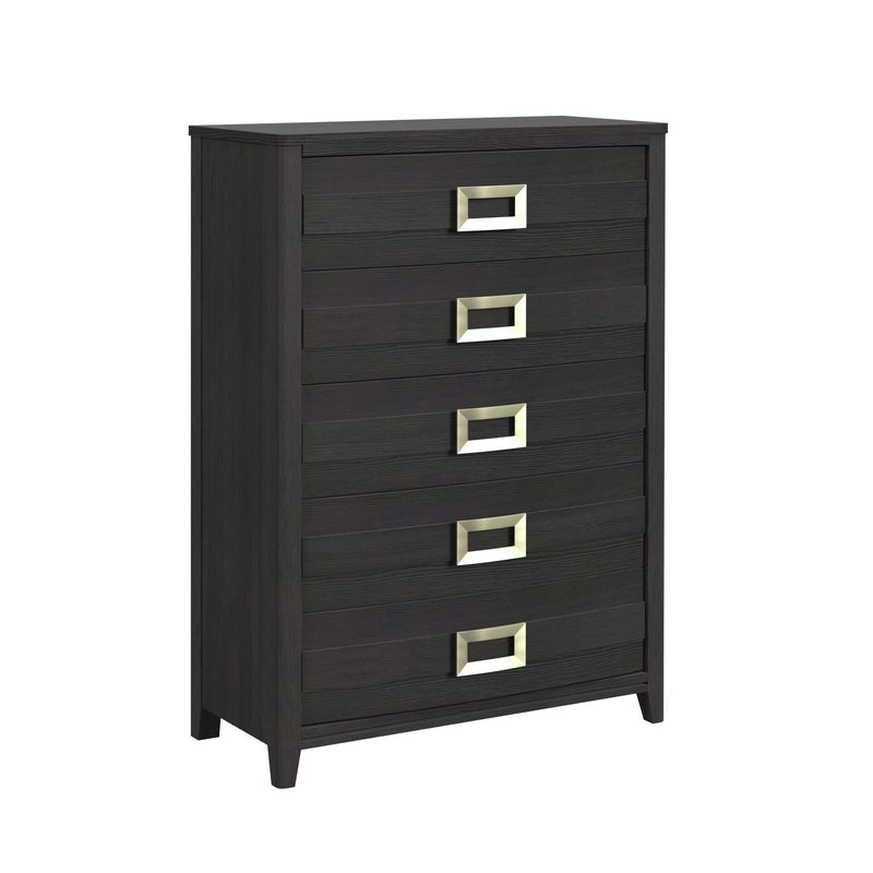 Tobias - 5-Drawer Chest - Black