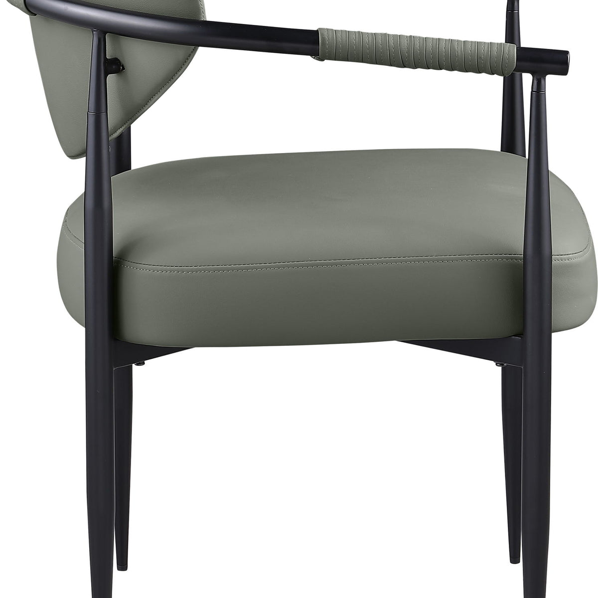 Virella - faux Leather Upholstered Dining Chair (Set of 2) - Black Base