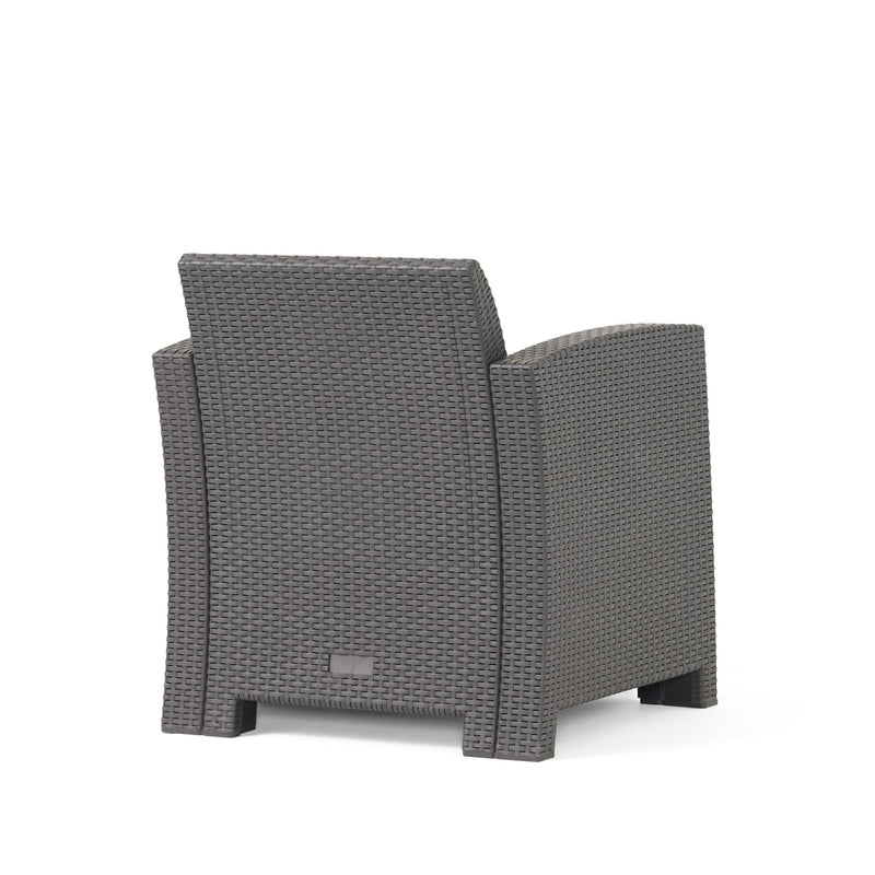 Outdoor Wicker Club Chair With Water Resistance