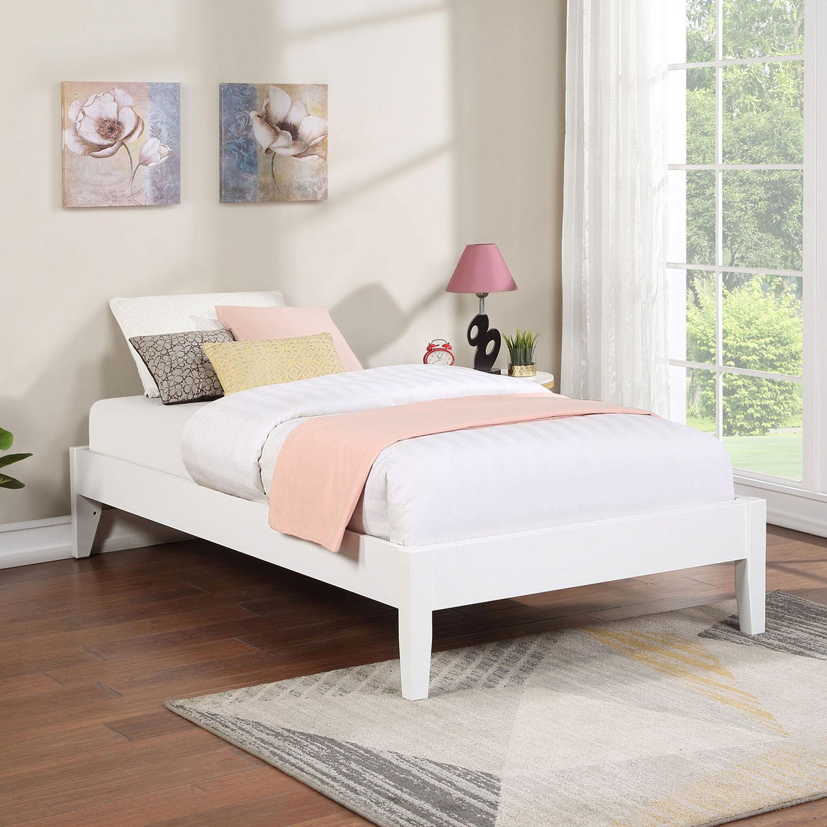 Hounslow Twin Universal Platform Bed White