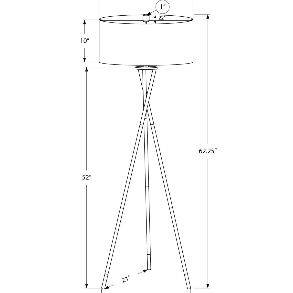 Floor Lamp, Lighting - Black