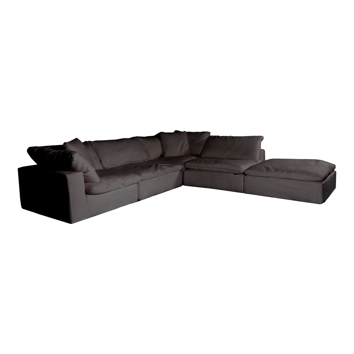 Clay - Livesmart Fabric Dream Modular Sectional - Light Gray
