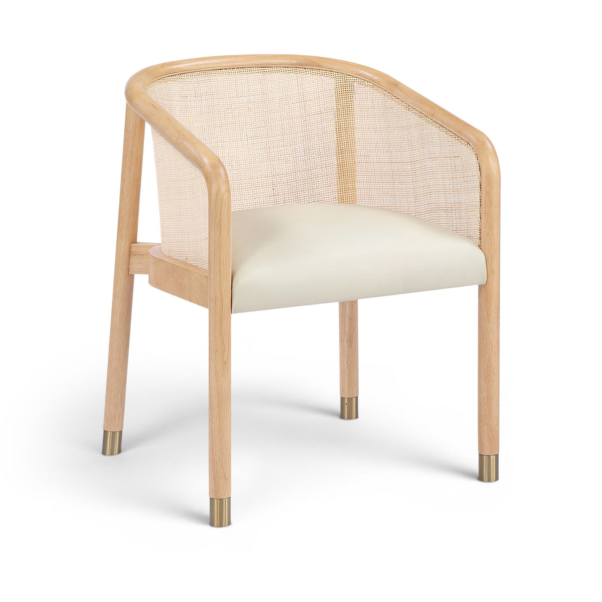 Sylvan - Vegan Leather Dining Chair (Set of 2) - Natural Frame