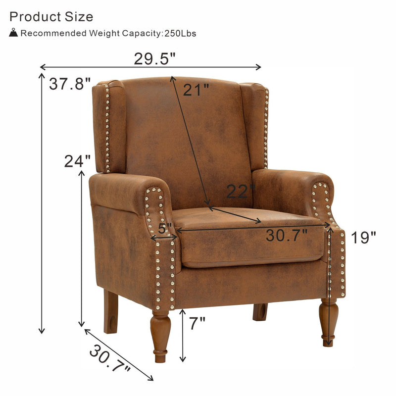 Decorative Chair With Stud Detailing