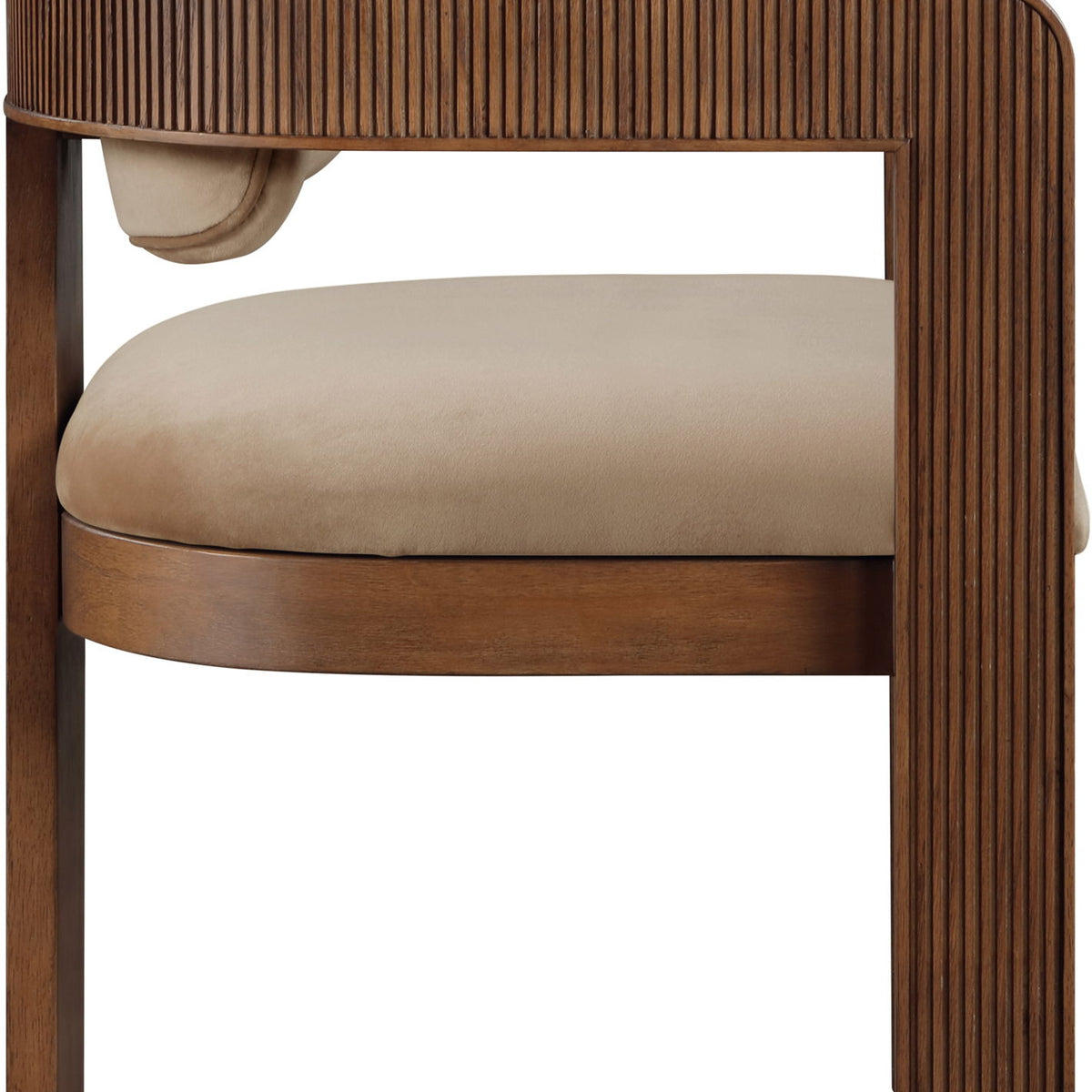 Sacha - Velvet Dining Chair With Brown Base (Set of 2)