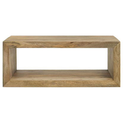 Benton - Rectangular Solid Wood Coffee Table - Natural