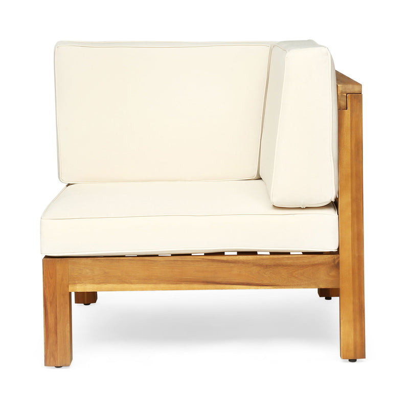 Brava - X Back 2 Seater Sectional Loveseat With Coffee Table