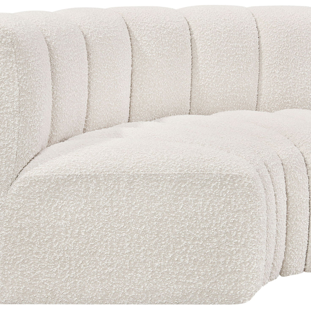 Arc - Boucle Fabric 2 Piece Modular Sofa