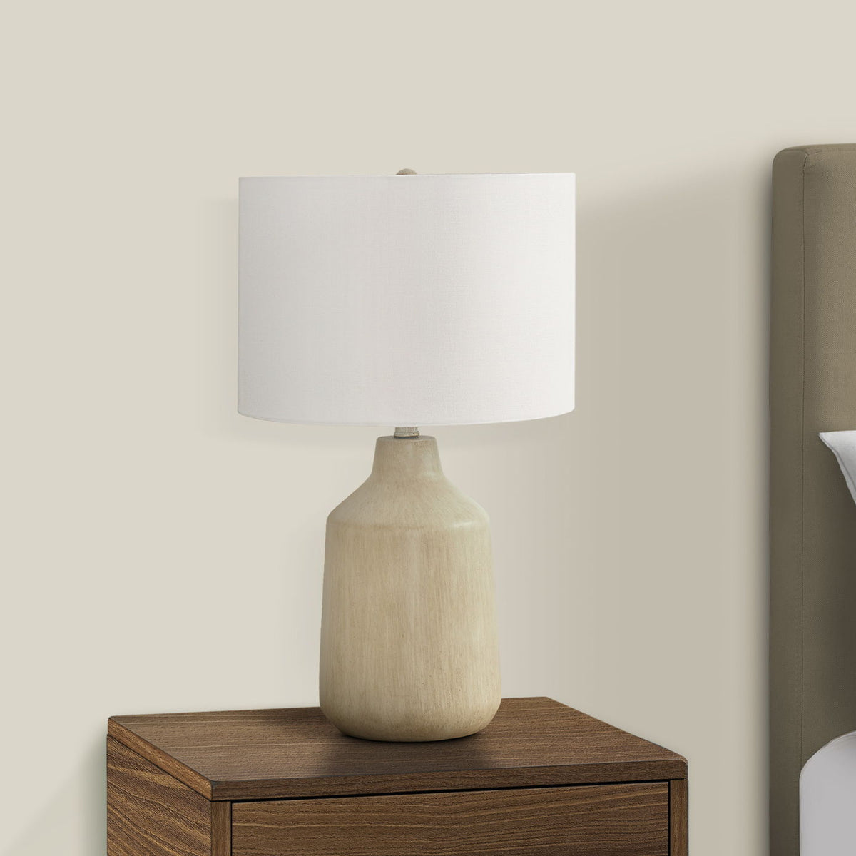 Lighting, Table Lamp, Concrete, Contemporary