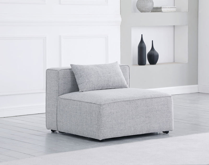 Cube - Linen Armless Chair