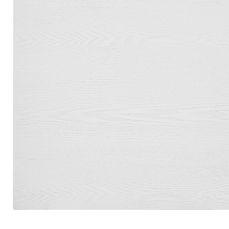White wood-grain panel for desk surface